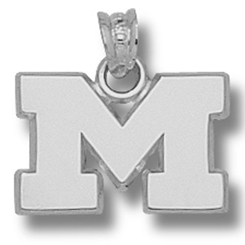 University of Michigan M Silver Pendant