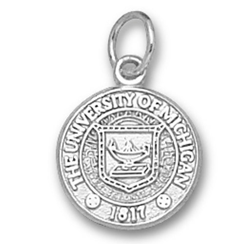 University of Michigan Seal Silver Pendant