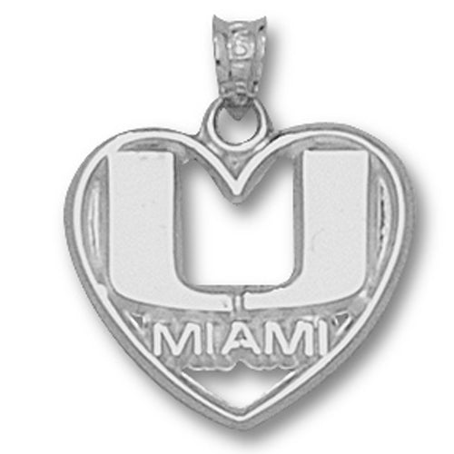 University of Miami U MIAMI HEART Pendant