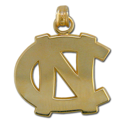 University of North Carolina NC 14 kt Gold Large Pendant