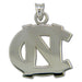 University of North Carolina NC Large Silver Pendant