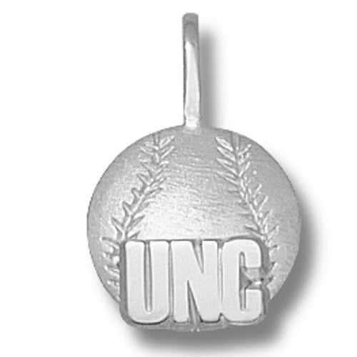 University of North Carolina UNC BASEBALL Silver Pendant