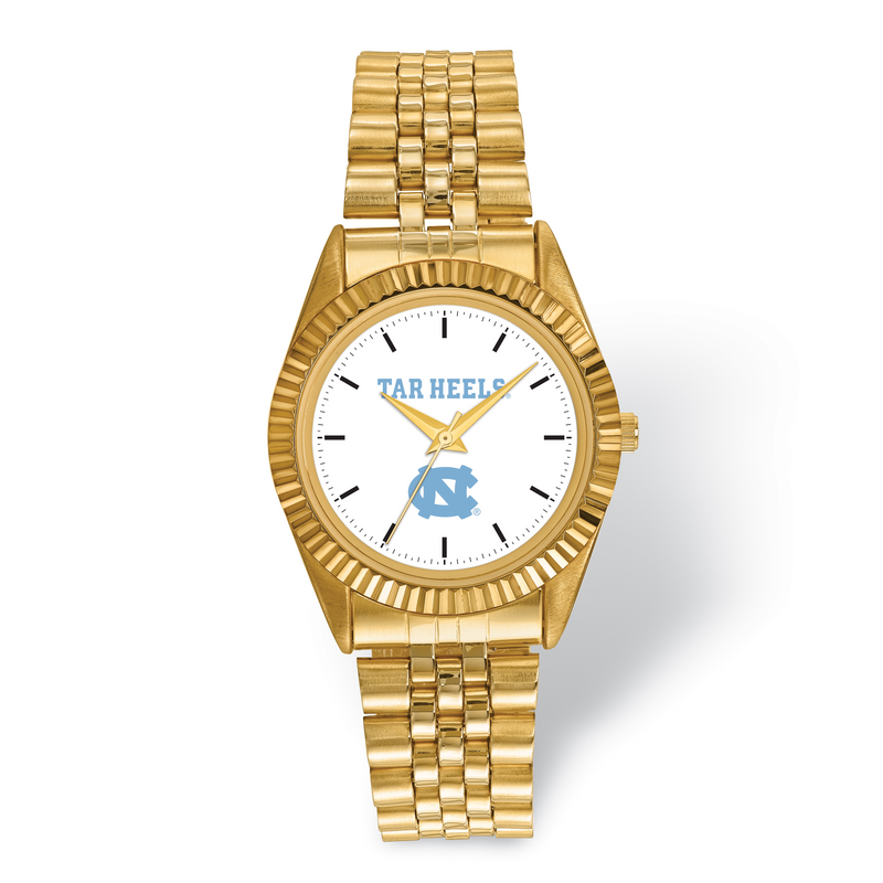 LogoArt University Of North Carolina Pro Gold-tone Gents Watch