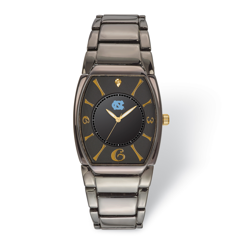 LogoArt University Of North Carolina Executive Black-plated Watch