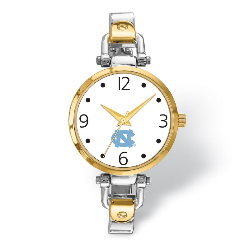 LogoArt University Of North Carolina Elegant Ladies 2-tone Watch
