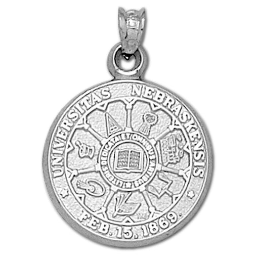University of Nebraska Seal Silver Pendant