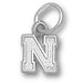 University of Nebraska N Silver Pendant