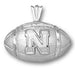University of Nebraska N FOOTBALL Silver Pendant