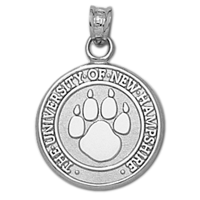 University of New Hampshire PAW Seal Silver Pendant