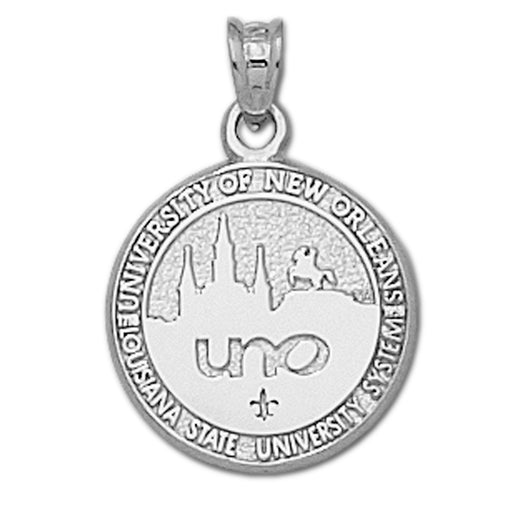 University of New Orleans Seal Silver Pendant