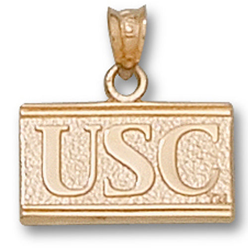 USC Block Letters 10 kt Gold Pendant