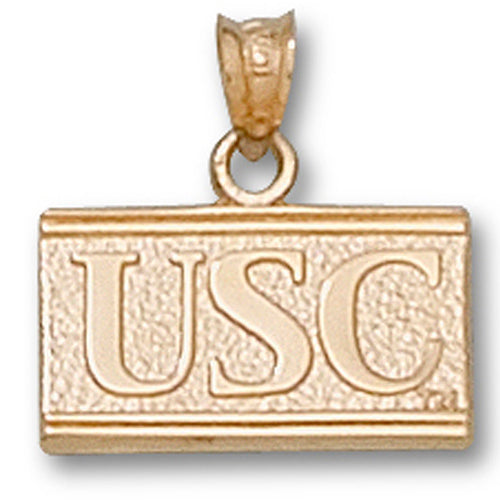 USC Block Letters 10 kt Gold Pendant