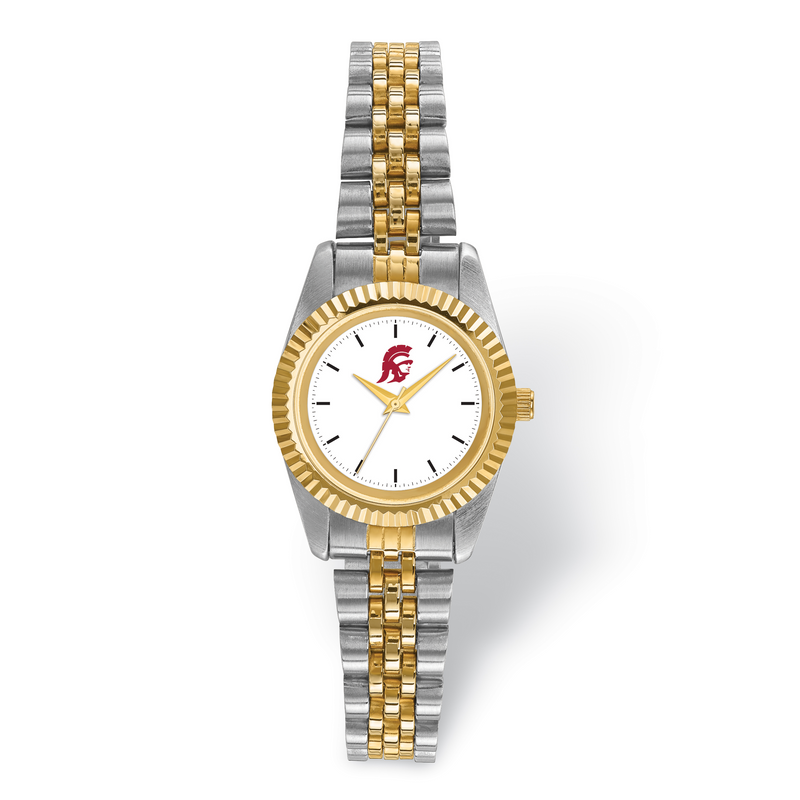 LogoArt University Of Southern California Pro Two-tone Ladies Watch