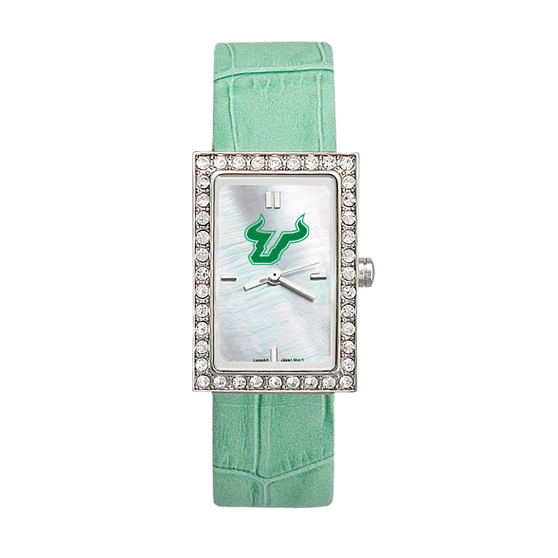 Univ Of SOUTH Florida BULL Starlette HONEYDEW Lea Watch