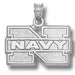 U.S. Naval Academy Navy Midshipmen Large Silver Pendant