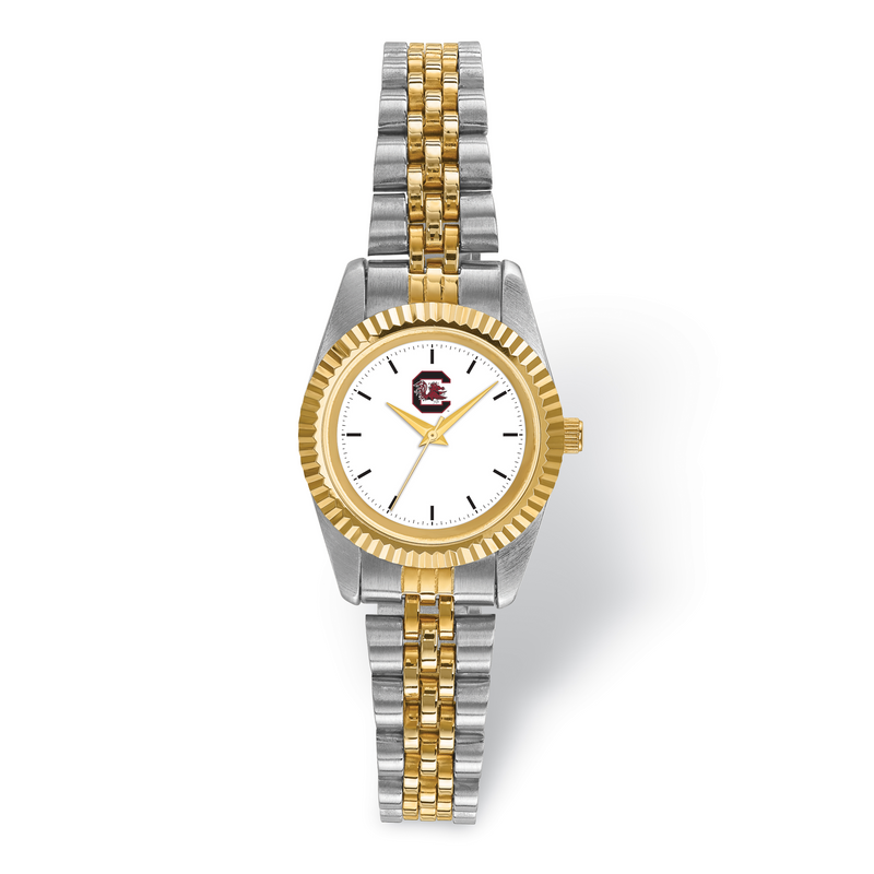 LogoArt University Of South Carolina Pro Two-tone Ladies Watch