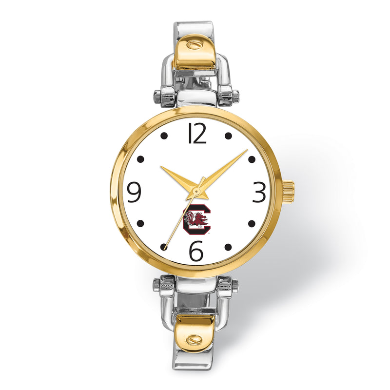 LogoArt University Of South Carolina Elegant Ladies 2-tone Watch