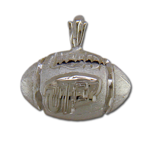University of Texas El Paso UTEP Football Silver Pendant