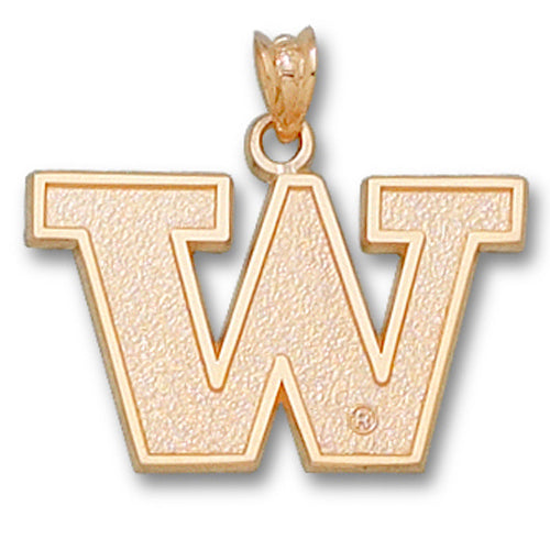 University of Washington W 14 kt Gold Pendant