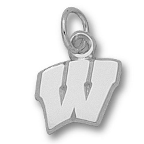 University of Wisconsin Motion W Silver Pendant