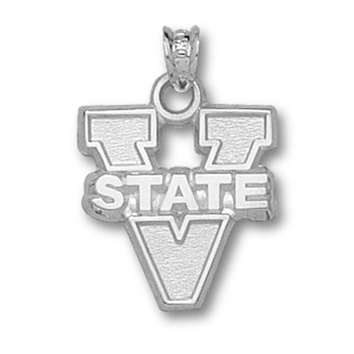 Virginia State University V STATE Silver Pendant