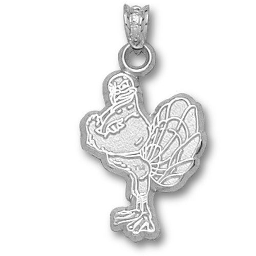 Virginia Tech University HOKIE BIRD Silver Pendant
