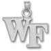 Wake Forest University WF Silver Pendant
