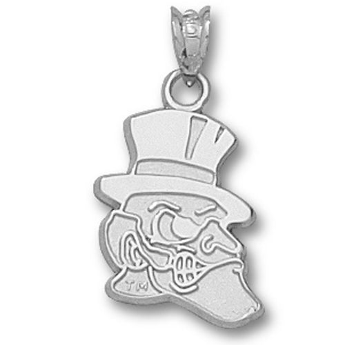 Wake Forest University DEACON Silver Small Pendant