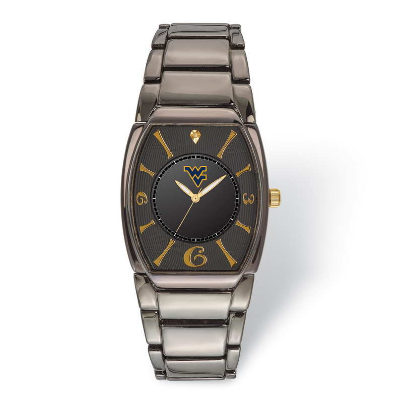 LogoArt West Virginia University Executive Black-plated Watch