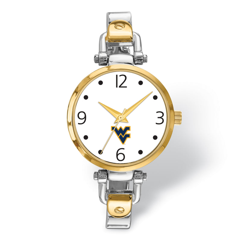 LogoArt West Virginia University Elegant Ladies 2-tone Watch