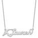 Customized Nameplate Necklace - Large-10k White Gold
