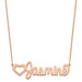 Customized Nameplate Necklace - Medium-14k Rose Gold
