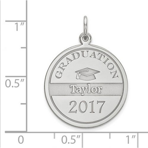 Graduation Personalized Pendant - 14 kt Gold