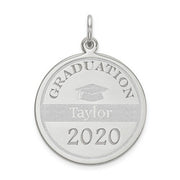 Graduation Personalized Silver Pendant 