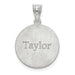 Sterling Silver Rhod-plated Laser Volleyball Number And Name Pendant side 2