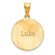 Gold Plated/SS Laser Soccer Number And Name Pendant side 2