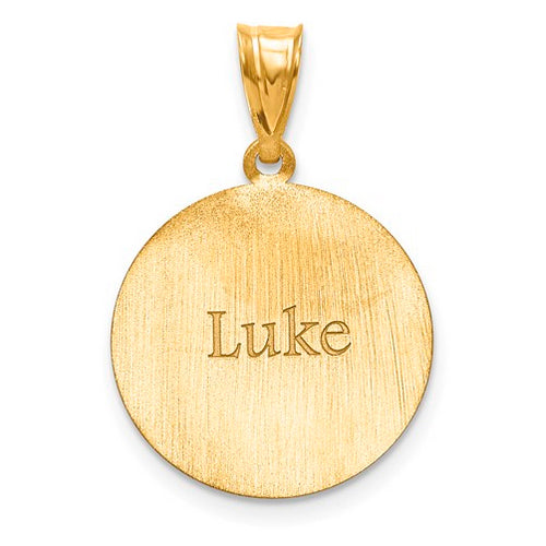 Gold Plated/SS Laser Soccer Number And Name Pendant side 2