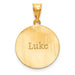 Gold Plated/SS Laser Soccer Number And Name Pendant side 2