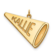 GP Laser Polished Name Megaphone Charm