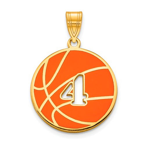 GP Epoxied BasketBall Charm with Number
