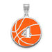 SS Epoxied BasketBall Charm with Number