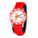 Disney Pooh and Friends Red Hook and Loop Band Time Teacher Watch