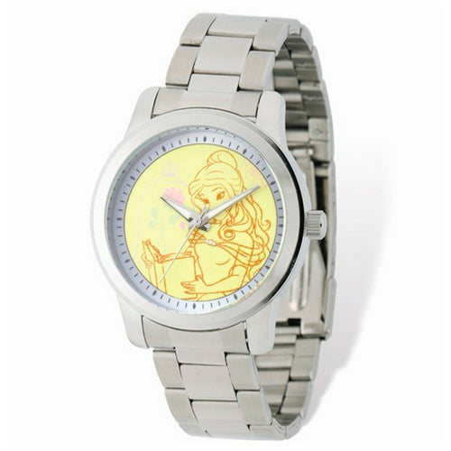 Ladies Disney Belle Silver-tone Bracelet Watch