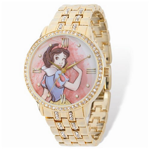 Ladies Disney Snow White Gold-tone Bracelet Watch
