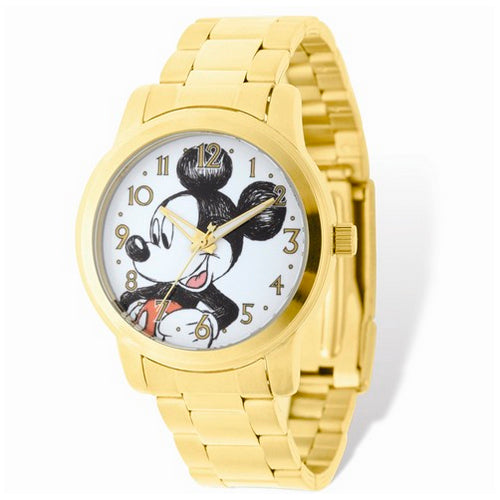 Disney Adult Size Mickey Mouse Gold-tone Watch