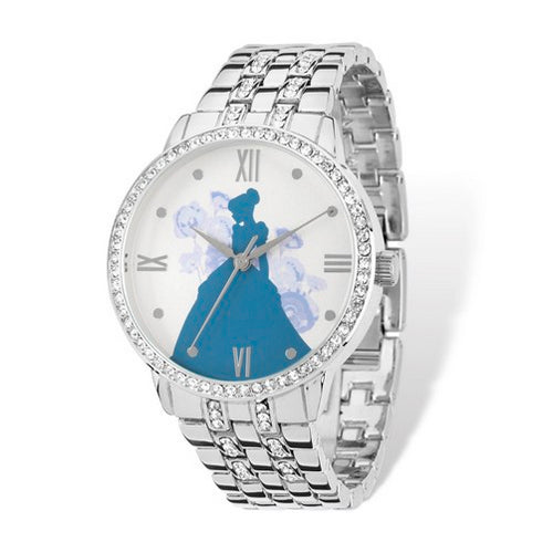 Ladies Disney Silver-tone Cinderella Silhouette Watch