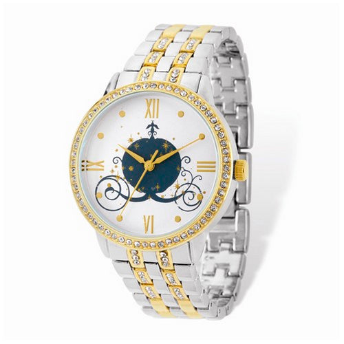 Ladies Disney Two-tone Cinderella Coach Watch