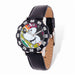 Disney Kids Mickey Mouse Black Leather Tween Watch