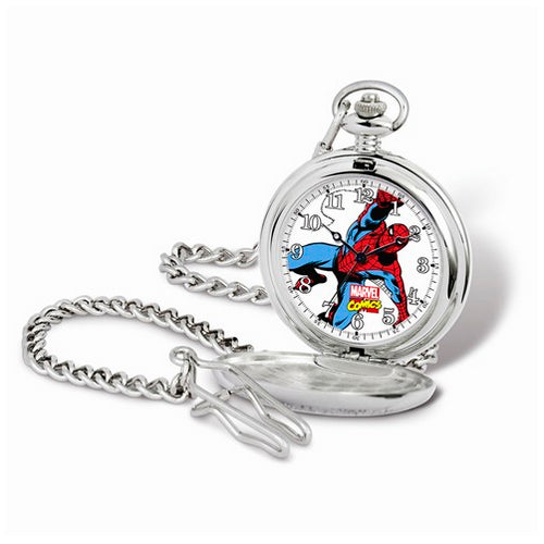 Marvel Spiderman with Chain Pocket Watch