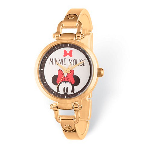 Disney Adult Size Minnie Mouse Gold-tone Watch
